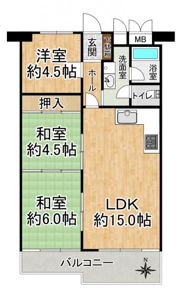 中古マンション 京都市山科区西野阿芸沢町 京都市営地下鉄東西線東野駅 1,180万円