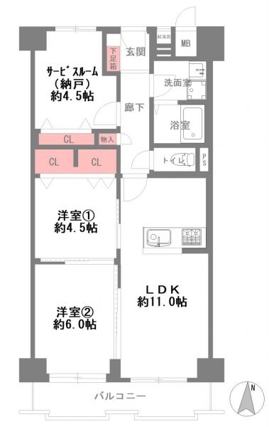 中古マンション 大阪市城東区成育2丁目 京阪本線関目駅 2,598万円