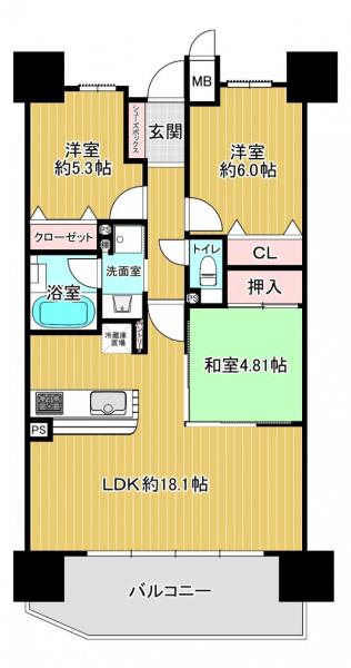 マンション 京田辺市山手西１丁目 JR学研都市線松井山手駅 15.8万円