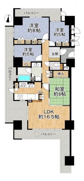 中古マンション 京田辺市山手南1丁目 JR学研都市線松井山手駅 3,980万円