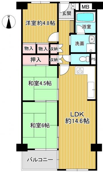 中古マンション 枚方市楠葉花園町 京阪本線樟葉駅 2,180万円