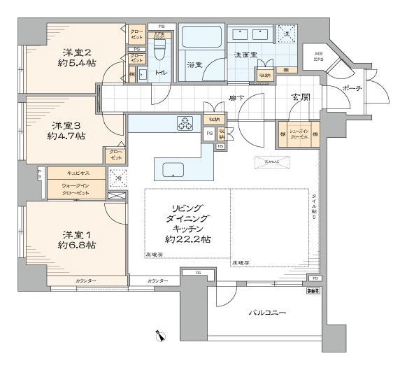 中古マンション 文京区春日2丁目 都営大江戸線飯田橋駅 1億9,990万円