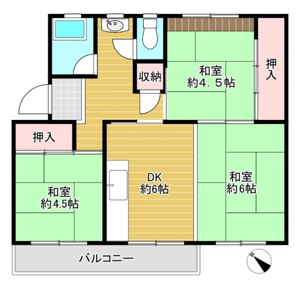 中古マンション 八幡市男山竹園 京阪本線樟葉駅 480万円
