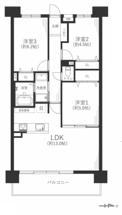 中古マンション 東大阪市横沼町３丁目 近鉄大阪線俊徳道駅 3,398万円
