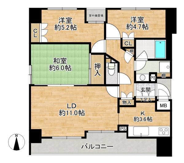中古マンション 京都市中京区柳馬場通蛸薬師下る十文字町 京都市営地下鉄烏丸線四条駅 6,950万円