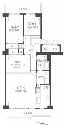中古マンション 吹田市山田東1丁目33-C 阪急千里線山田駅 2,499万円