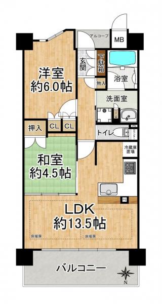中古マンション 京都市伏見区桃山町鍋島 JR奈良線桃山駅 3,890万円