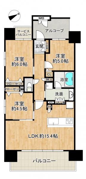 中古マンション 枚方市牧野下島町 京阪本線牧野駅 4,180万円
