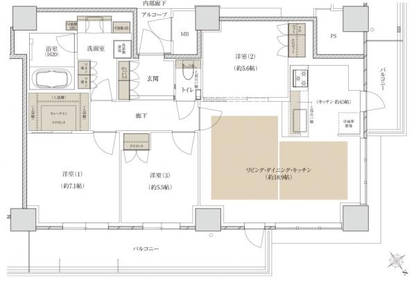 マンション 枚方市岡東町 京阪本線枚方市駅 35.5万円