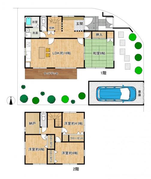 中古戸建 枚方市楠葉野田３丁目 京阪本線樟葉駅 3,980万円