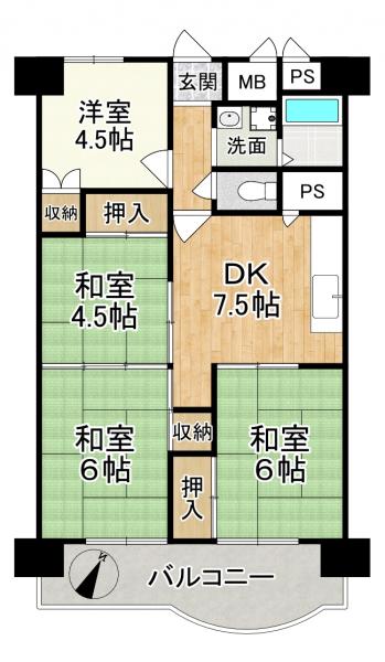 中古マンション 京都市伏見区向島二ノ丸町 近鉄京都線向島駅 880万円