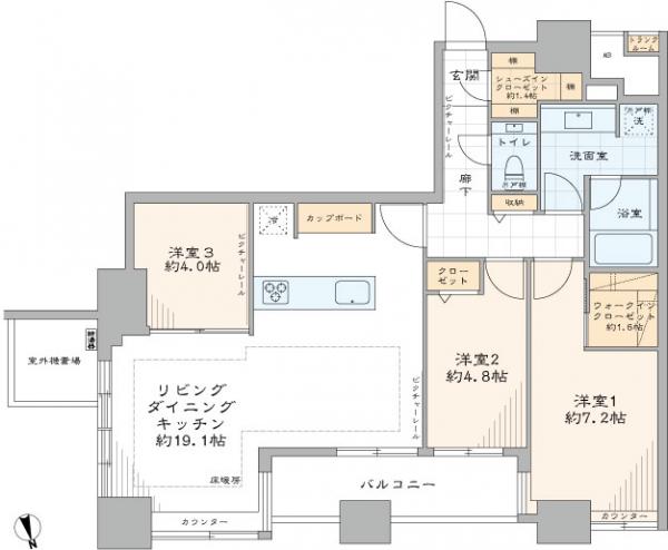 中古マンション 港区台場２丁目 ゆりかもめお台場海浜公園駅 1億9,990万円