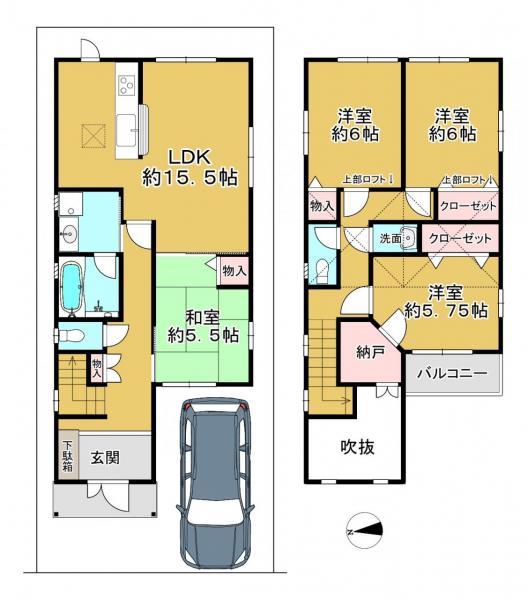 中古戸建 枚方市樋之上町 京阪本線樟葉駅 1,980万円