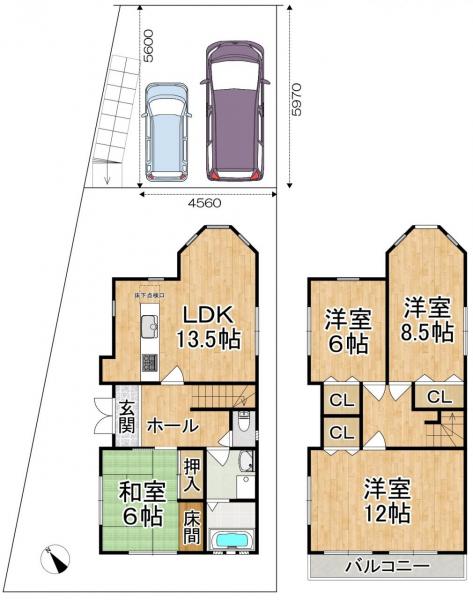 中古戸建 京都市伏見区桃山町遠山100-2 京都市営地下鉄東西線六地蔵駅 2,980万円