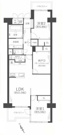 中古マンション 大阪市住之江区南港中４丁目 ニュートラム南港ポートタウン線ポートタウン東駅 1,599万円
