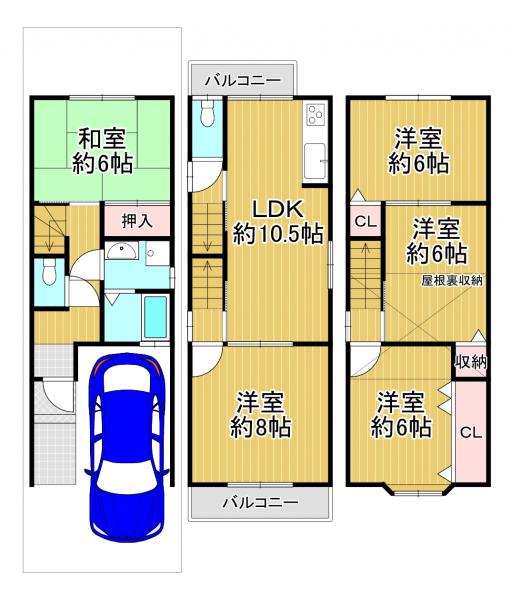 中古戸建 京都市伏見区桃山南大島町 京阪宇治線桃山南口駅 1,880万円