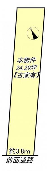 土地 大津市際川４丁目 JR湖西線唐崎駅 1,100万円