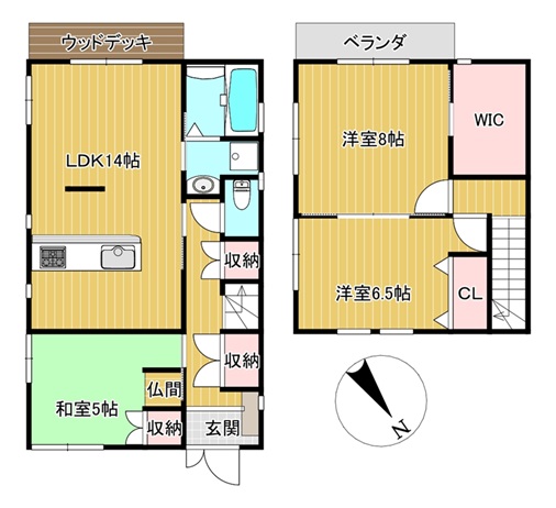 一戸建て 京田辺市松井ケ丘４丁目 JR学研都市線松井山手駅 12万円