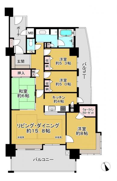 中古マンション 八幡市欽明台東 JR学研都市線松井山手駅 3,680万円
