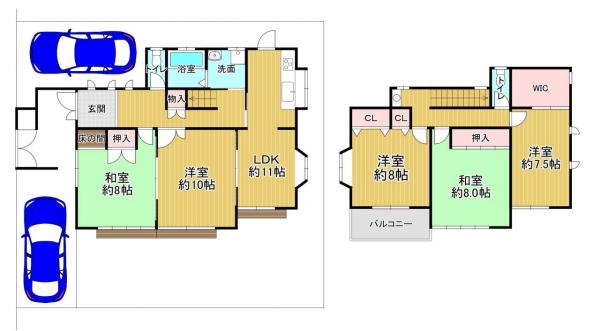 中古戸建 宇治市平尾台２丁目 JR奈良線六地蔵駅 2,777万円