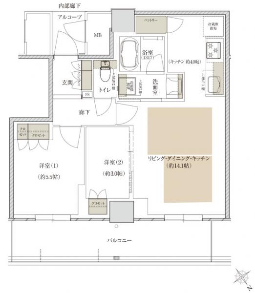 マンション 枚方市岡東町 京阪本線枚方市駅 17.4万円