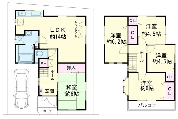 中古戸建 枚方市翠香園町 京阪本線光善寺駅 2,980万円