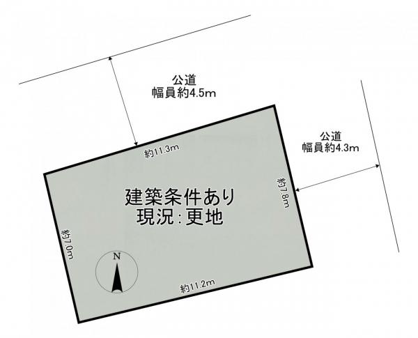 土地 交野市私市山手３丁目11番6 京阪交野線私市駅 1,180万円