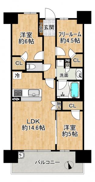 中古マンション 大津市西の庄5番21 JR東海道本線（米原〜神戸）膳所駅 3,480万円