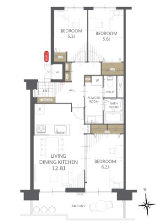 中古マンション 大阪市住之江区南港中3丁目 ニュートラム南港ポートタウン線ポートタウン西駅 1,790万円
