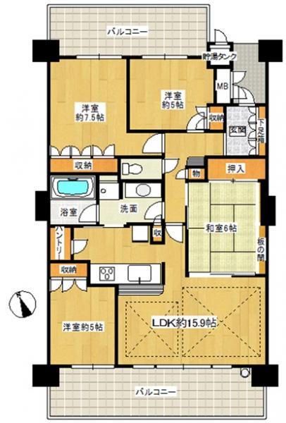 マンション 枚方市楠葉花園町 京阪本線樟葉駅 22万円