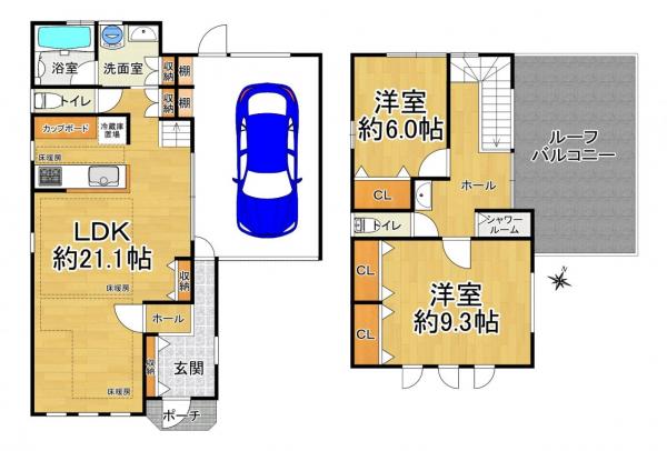中古戸建 京都市山科区小山谷田町 京阪京津線追分駅 4,880万円