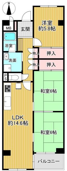 中古マンション 枚方市楠葉花園町 京阪本線樟葉駅 1,930万円