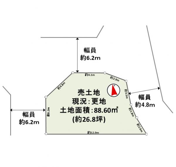 土地 枚方市星丘４丁目28-6 京阪交野線星ヶ丘駅 998万円