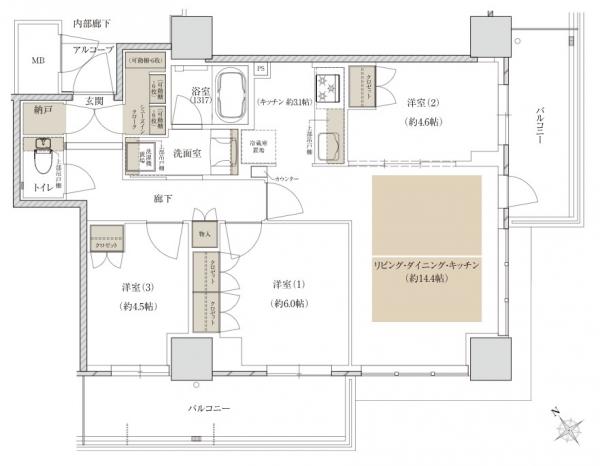 マンション 枚方市岡東町 京阪本線枚方市駅 21.5万円