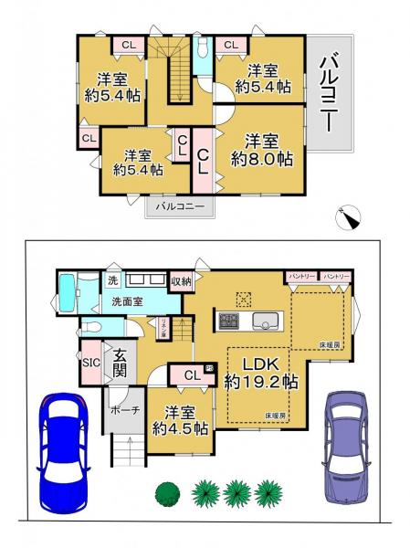 中古戸建 京田辺市山手南２丁目 JR学研都市線松井山手駅 2,690万円