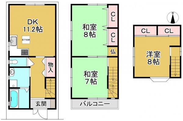 中古戸建 京都市伏見区新中町 京阪本線中書島駅 1,380万円