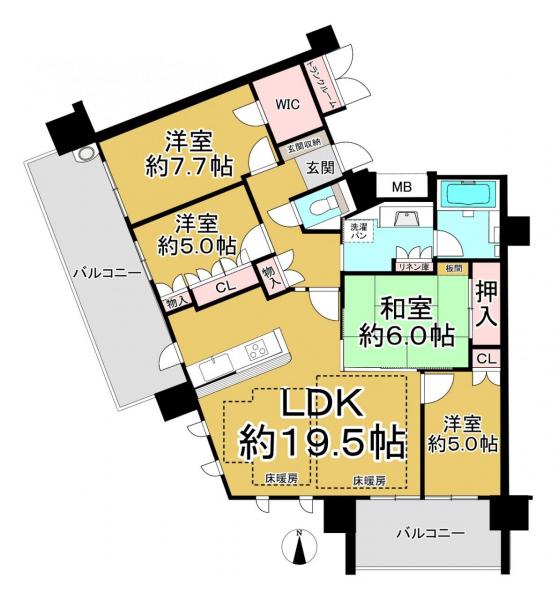 中古マンション 八幡市欽明台東 JR学研都市線松井山手駅 4,430万円