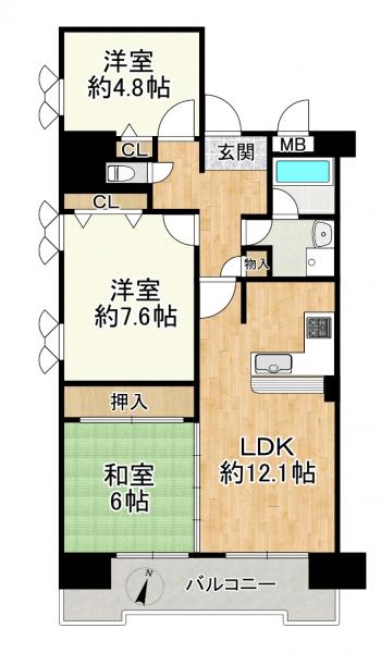 中古マンション 大津市皇子が丘３丁目1-6 JR湖西線大津京駅 1,880万円