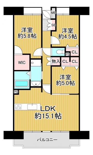 中古マンション 京都市伏見区深草新門丈町 近鉄京都線伏見駅 3,690万円