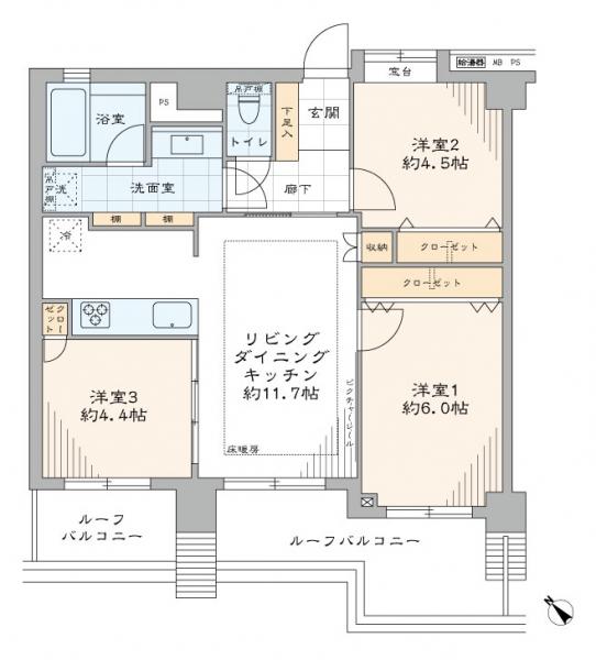 中古マンション 中央区月島3丁目 有楽町線月島駅 9,990万円