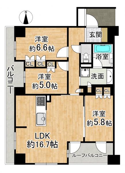 中古マンション 京都市上京区小川通寺之内下る射場町 京都市営地下鉄烏丸線今出川駅 7,498万円