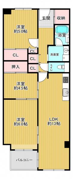 マンション 枚方市楠葉花園町 京阪本線樟葉駅 13万円