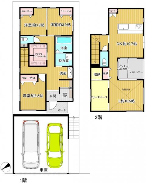中古戸建 枚方市楠葉美咲２丁目 京阪本線樟葉駅 4,980万円