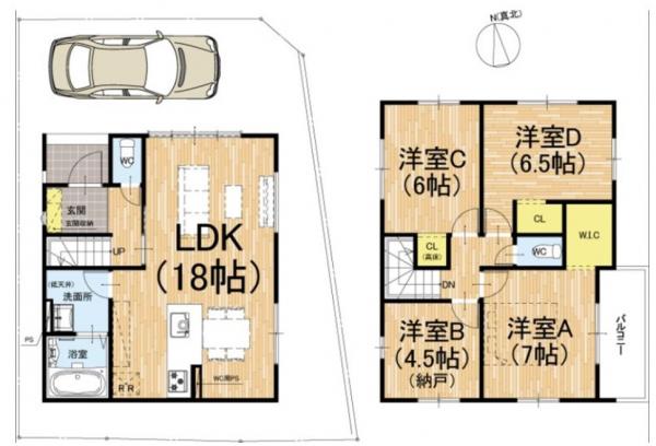 新築戸建 京都市山科区西野楳本町 京都市営地下鉄東西線御陵駅 3,198万円