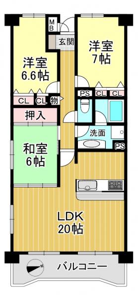 中古マンション 大津市皇子が丘1丁目4-1 JR湖西線大津京駅 2,280万円