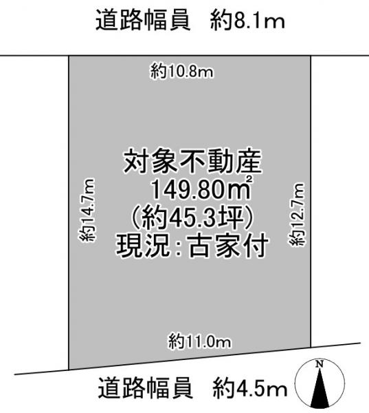 土地 枚方市楠葉面取町 京阪本線樟葉駅 2,300万円