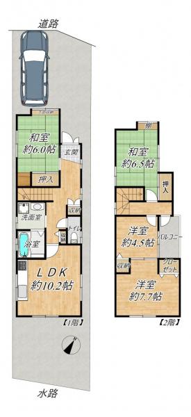 中古戸建 大津市穴太3丁目 JR湖西線唐崎駅 1,450万円