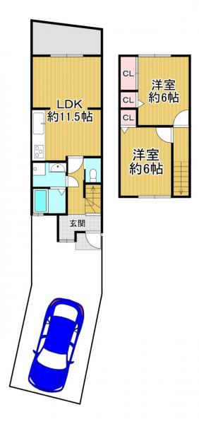 中古戸建 京都市右京区常盤一ノ井町 JR山陰本線花園駅 2,280万円