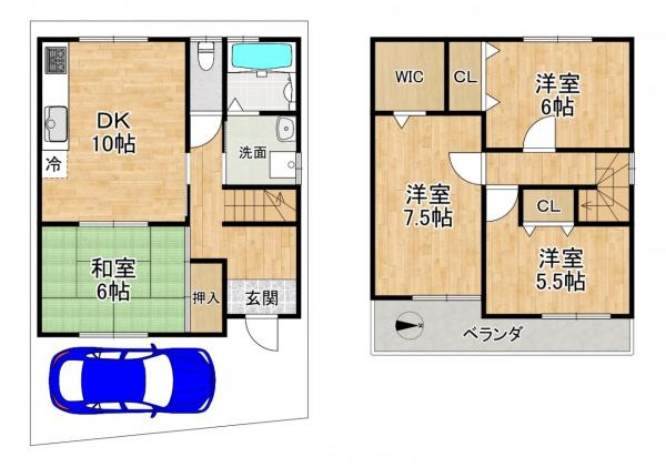 中古戸建 京都市右京区梅津北川町11番32 京福電鉄嵐山本線帷子ノ辻駅 2,690万円