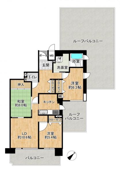 中古マンション 神戸市須磨区車字古川 神戸市営地下鉄西神山手線妙法寺駅 1,780万円